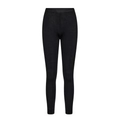 Sorte leggings i 100% uld til kvinder - 