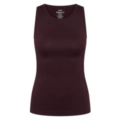 Bordeaux sømløs Zebdia tank top "Rib" (dame) - Tøj til kvinder