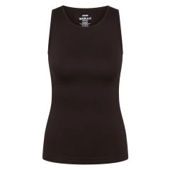 Mørkebrun sømløs Zebdia tank top "Rib" (dame) - Træningstøj