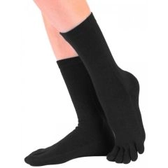 Tåsokker, ToeToe Essential Mid-Calf Sort Str. 35-46