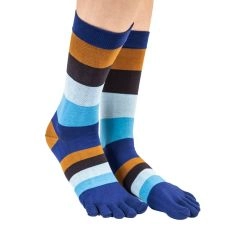 ToeToe Essential tåsokker med striber til mænd, str. 41-48